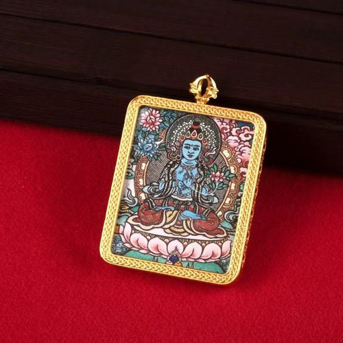 Tibetan Temple Thangka Necklace Zodiac Horse
